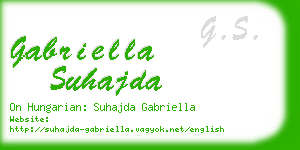 gabriella suhajda business card